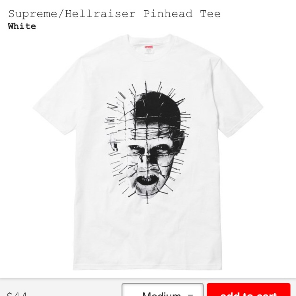 Supreme Hellraiser Pinhead Tee SS 2018